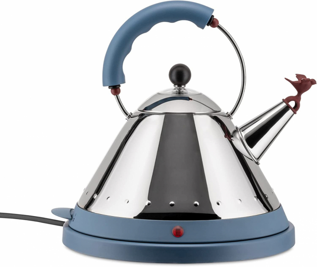 Alessi MG32 AZ Elektrisk kabelfri vattenkokare ljusblå