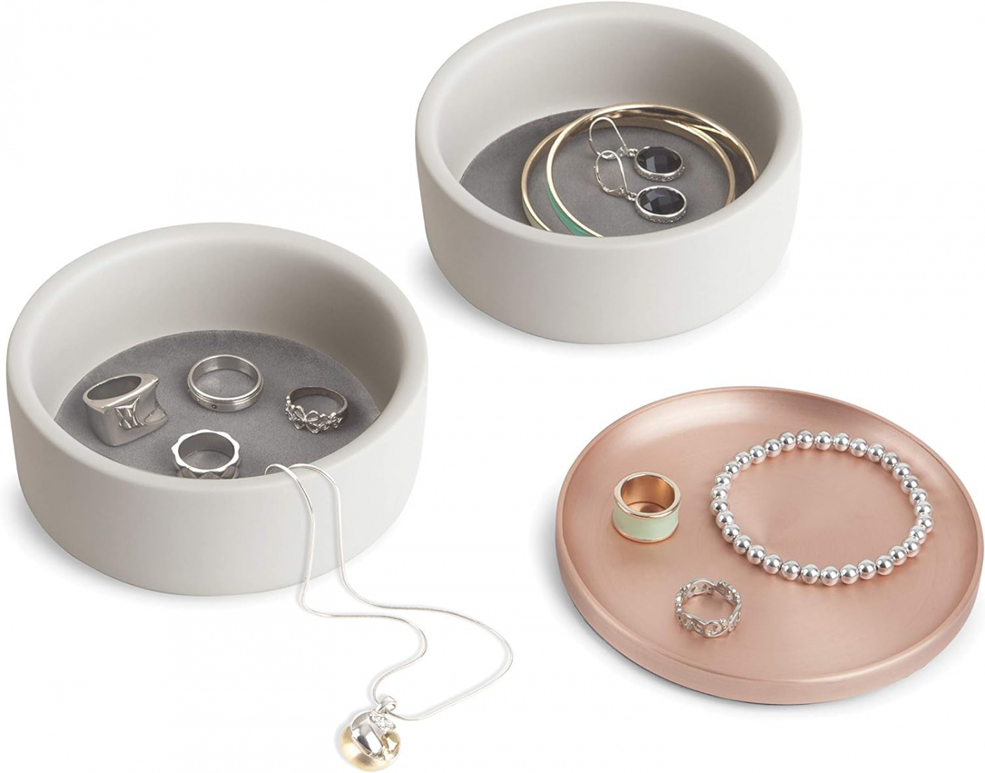 Umbra Tesora låda Betong-Koppar torsk 299470-633