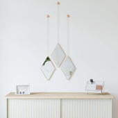 Umbra Dima diamantspegel i koppar set med 3 st, 358777-880 Umbra Dima diamantspegel i koppar set med 3 st, 358777-880