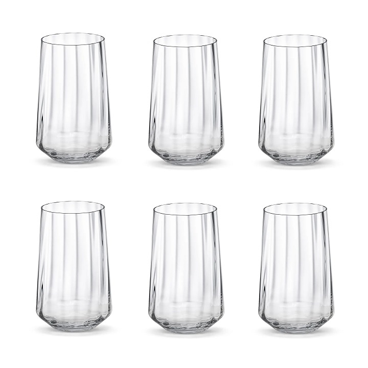 Georg Jensen Bernadotte Tall Tumbler Glass, 6 pcs. - 10019195