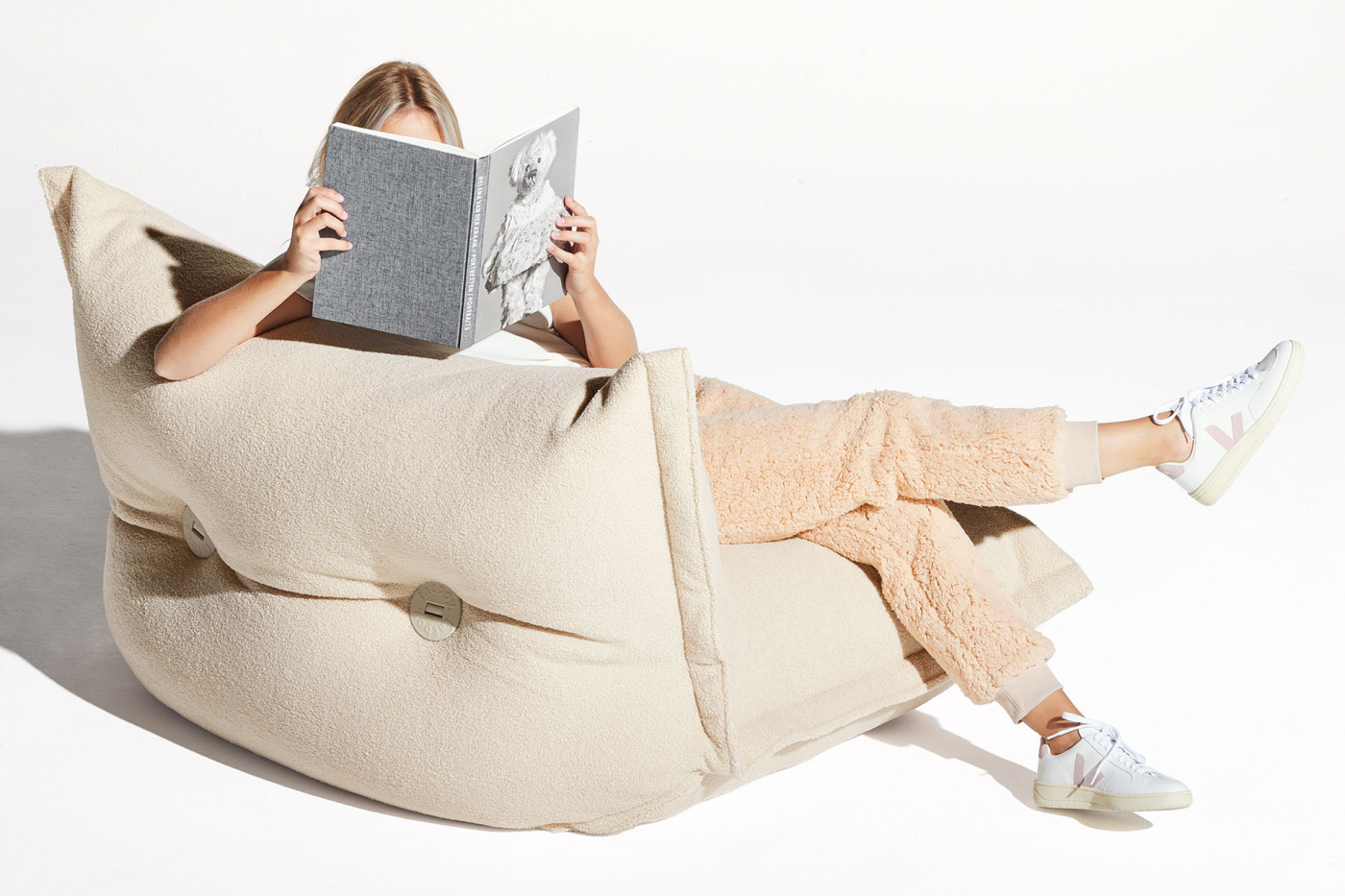 Bonbaron sherpa ecru fåtölj, Fatboy - 104941