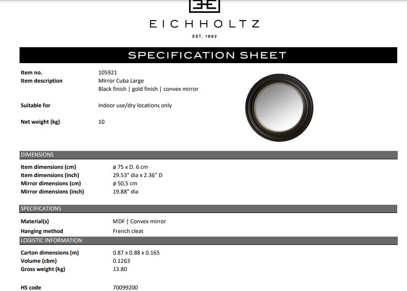 Cuba L spegel-105921