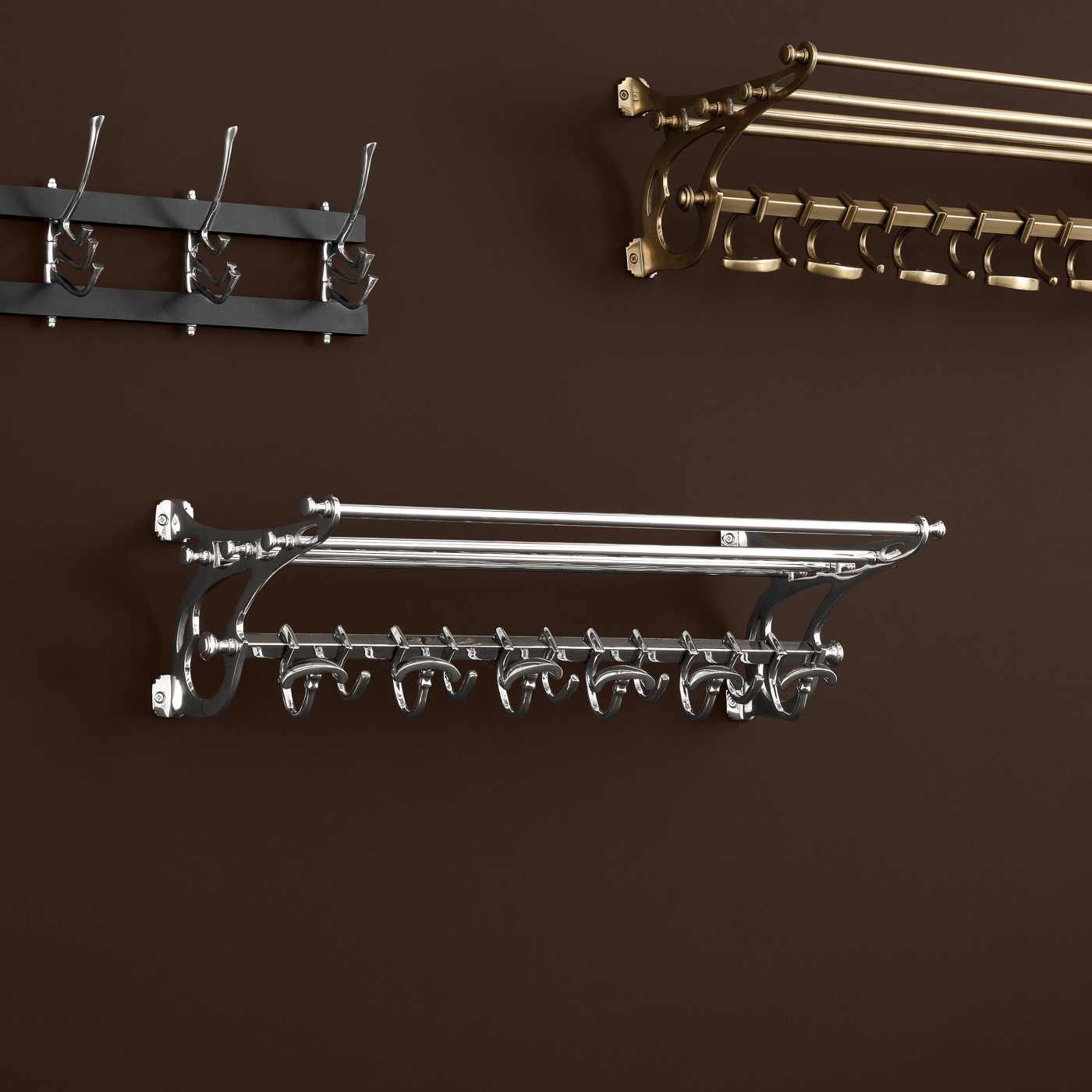 Hatthylla Hudson nickel 70 cm Eichholtz