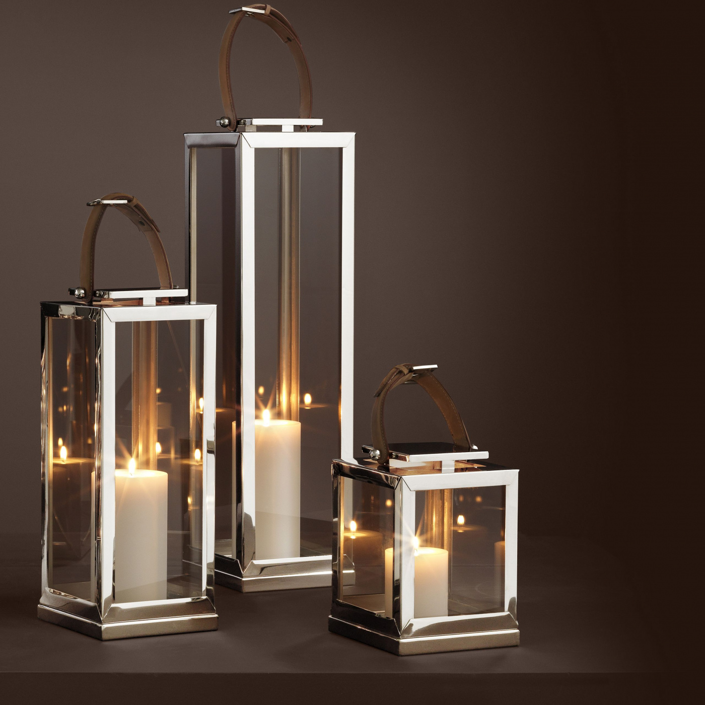 Georgian lykta nickel L Eicholtz