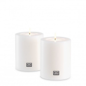 Set med 2 artificial ljushållare 10x12 cm-106945 Set med 2 artificial ljushållare 10x12 cm-106945