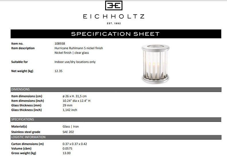 Lykta Ruhlmann S vit-108938