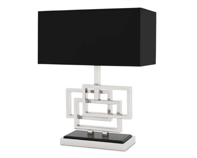 Bordslampa Windolf nickel, Eichholtz-109625