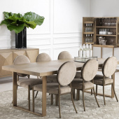 Eichholtz Matstol Scribe greige velvet, 110808 Eichholtz Matstol Scribe greige velvet, 110808