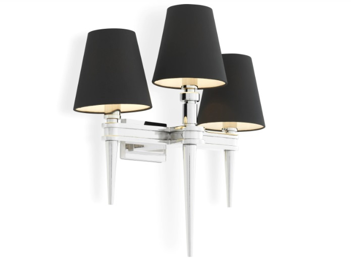 Vägglampan Waterloo Triple nickel, Eichholtz-110988