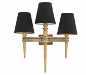 Vägglampan Waterloo Triple vintage mässingsfinish-110990 Vägglampan Waterloo Triple vintage mässingsfinish-110990