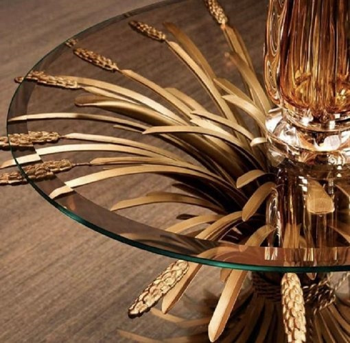 Sidobord Bonheur,ø 80 cm, guldfinish, Eichholtz- 111099