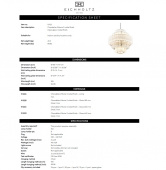 Chandelier Vittoria S, Eichholtz- 111122 Chandelier Vittoria S, Eichholtz- 111122