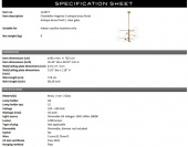 Argento taklampa mässing-112077 Argento taklampa mässing-112077