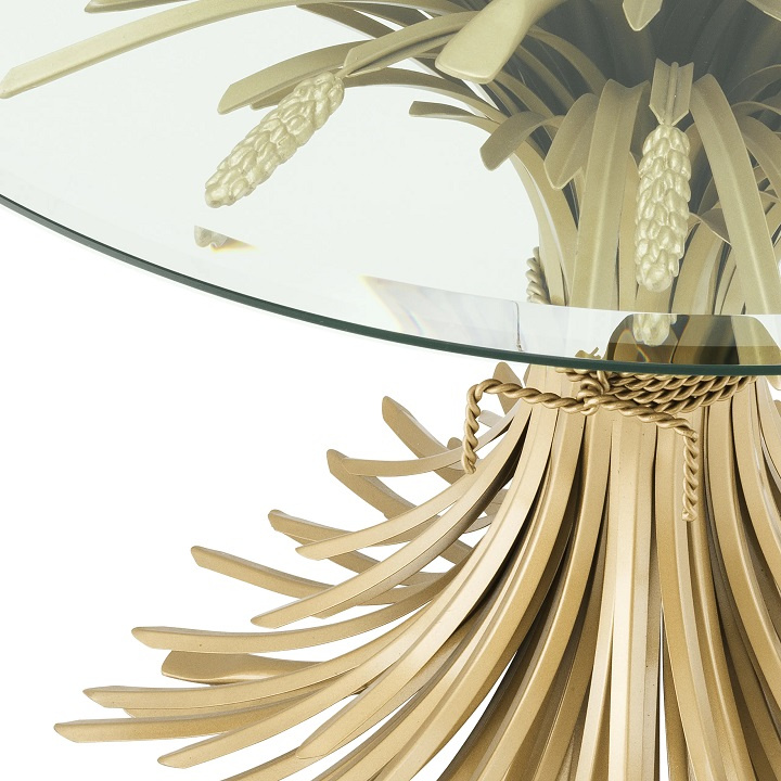 Sidobord Bonheur,ø 90 cm, guldfinish, Eichholtz- 112127