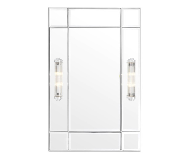 Beaumont-spegel med en ram i nickel-finish-112174