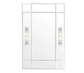 Beaumont-spegel med en ram i nickel-finish-112174 Beaumont-spegel med en ram i nickel-finish-112174