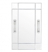 Beaumont-spegel med en ram i nickel-finish-112174 Beaumont-spegel med en ram i nickel-finish-112174