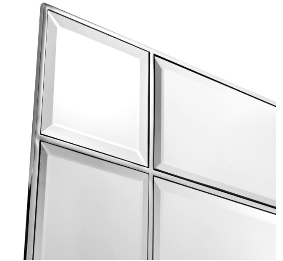 Beaumont-spegel med en ram i nickel-finish-112174