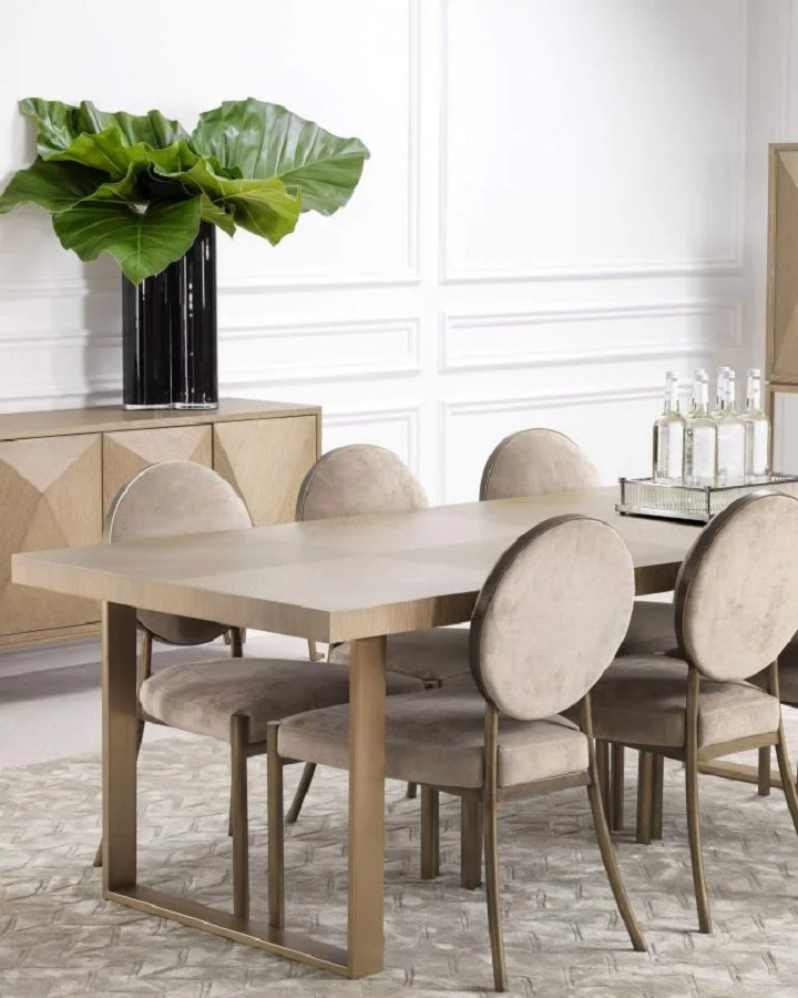 Matbord Remington, tvättad ekfanér, 300 cm, Eichholtz- 112311