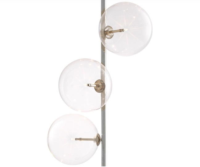 Golvlampa Tempo nickel, Eichholtz-112630