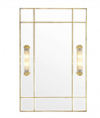 Beaumont-spegel med fasat spegelglas och en ram med antik mässingsfinish-112921 Beaumont-spegel med fasat spegelglas och en ram med antik mässingsfinish-112921