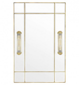 Beaumont-spegel med fasat spegelglas och en ram med antik mässingsfinish-112921 Beaumont-spegel med fasat spegelglas och en ram med antik mässingsfinish-112921