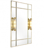 Beaumont-spegel med fasat spegelglas och en ram med antik mässingsfinish-112921 Beaumont-spegel med fasat spegelglas och en ram med antik mässingsfinish-112921