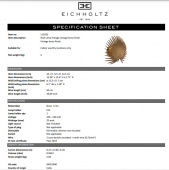 Vägglampa Foliage, vintage mässingsfinish, Eichholtz- 112935 Vägglampa Foliage, vintage mässingsfinish, Eichholtz- 112935