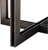 Matbord Melchior, ovalt, ekfanér i kolgrått, bronsfinish, Eichholtz- 113270 Matbord Melchior, ovalt, ekfanér i kolgrått, bronsfinish, Eichholtz- 113270