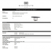 Matbord Melchior, ovalt, ekfanér i kolgrått, bronsfinish, Eichholtz- 113270 Matbord Melchior, ovalt, ekfanér i kolgrått, bronsfinish, Eichholtz- 113270