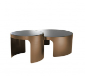 Soffbord Piemonte, borsta kopparfinish, set om 2, Eichholtz- 113299 Soffbord Piemonte, borsta kopparfinish, set om 2, Eichholtz- 113299