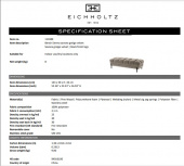 Bänk Sienna, Savona greige sammet, Eichholtz- 113389 Bänk Sienna, Savona greige sammet, Eichholtz- 113389