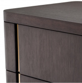 Nattduksbordet Modesto i mocha ekfanér, Eichholtz- 113408 Nattduksbordet Modesto i mocha ekfanér, Eichholtz- 113408