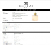 Taklampa Etruscan rund, Eichholtz- 113472 Taklampa Etruscan rund, Eichholtz- 113472