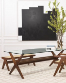 Bänk Arnaud, brun, rottingkäpp, Eichholtz- 113480 Bänk Arnaud, brun, rottingkäpp, Eichholtz- 113480