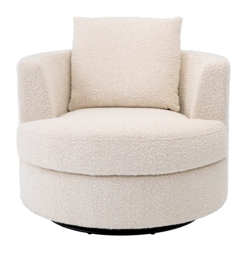 Vridstol Felix, bouclé kräm, Eichholtz- 113960