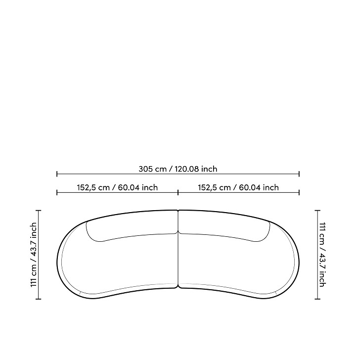 Soffa Björn S,  bouclé kräm, Eichholtz- 114297
