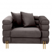 Fåtölj York, Savona grå sammet, Eichholtz- 114344 Fåtölj York, Savona grå sammet, Eichholtz- 114344