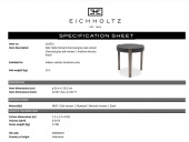 Sidobord Oxnard, kolgrå, Eichholtz- 114531 Sidobord Oxnard, kolgrå, Eichholtz- 114531