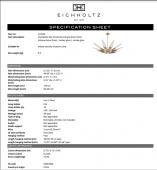 Takkrona Sky, antik mässingsfinish, Eichholtz- 114546 Takkrona Sky, antik mässingsfinish, Eichholtz- 114546