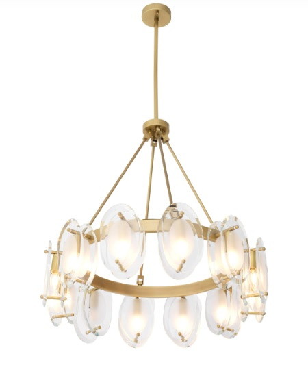 Ljuskrona Sublime, antik mässingsfinish, Eichholtz- 114592