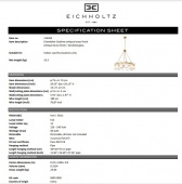 Ljuskrona Sublime, antik mässingsfinish, Eichholtz- 114592 Ljuskrona Sublime, antik mässingsfinish, Eichholtz- 114592