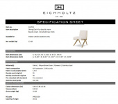 Matstol Fico, bouclé kräm, borstad mässingsfinish, Eichholtz- 114716 Matstol Fico, bouclé kräm, borstad mässingsfinish, Eichholtz- 114716