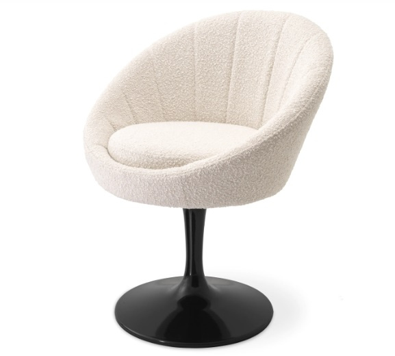 Matstol O'Neill bouclé cream-114953