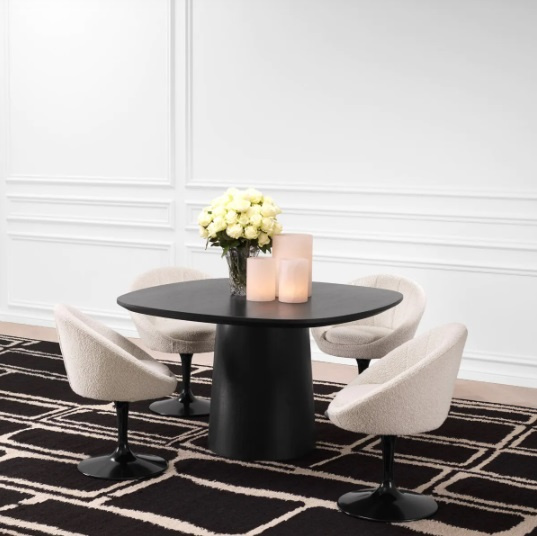 Matstol O'Neill bouclé cream-114953