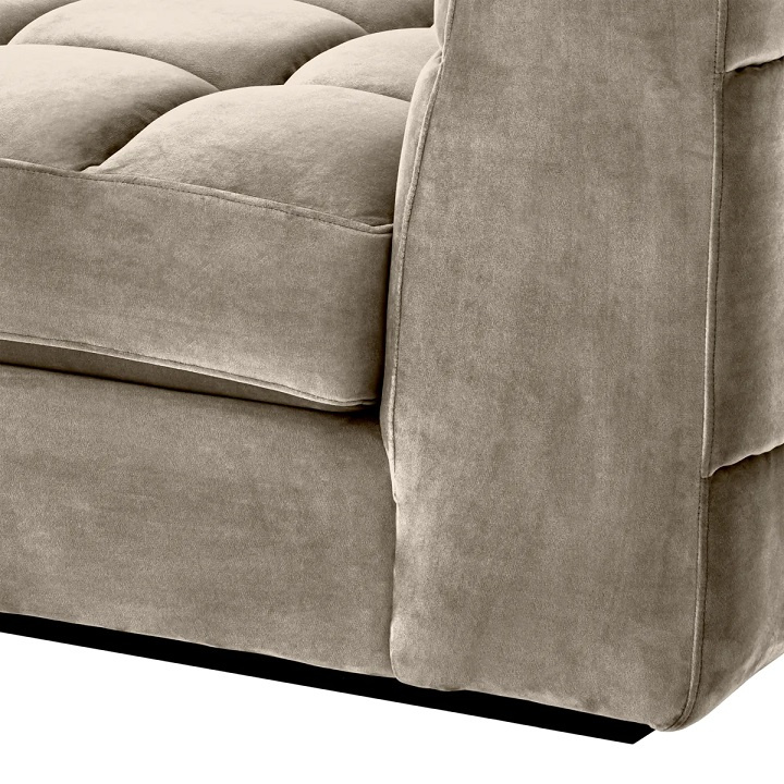 Soffa Dean mitten, savona greige sammet, Eichholtz- 115030