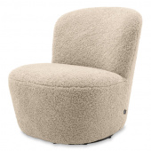 Doria vridbar fåtölj canberra sand, Eichholtz-115108 Doria vridbar fåtölj canberra sand, Eichholtz-115108
