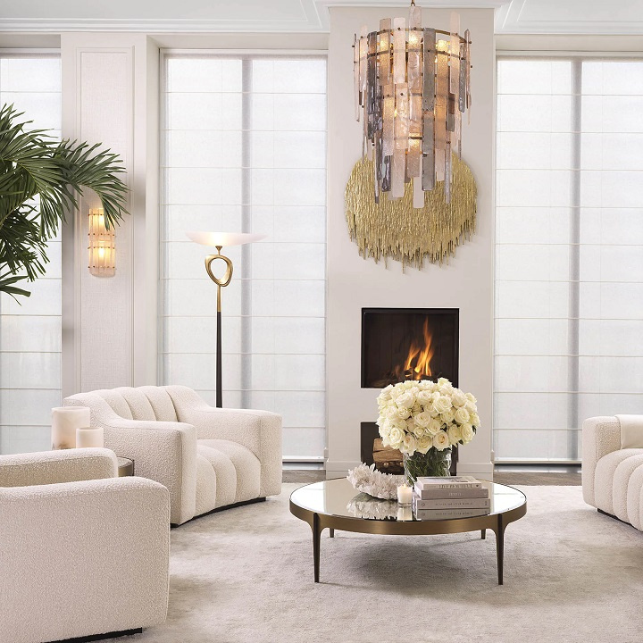 Fåtölj Kelly, bouclé kräm, Eichholtz -115142