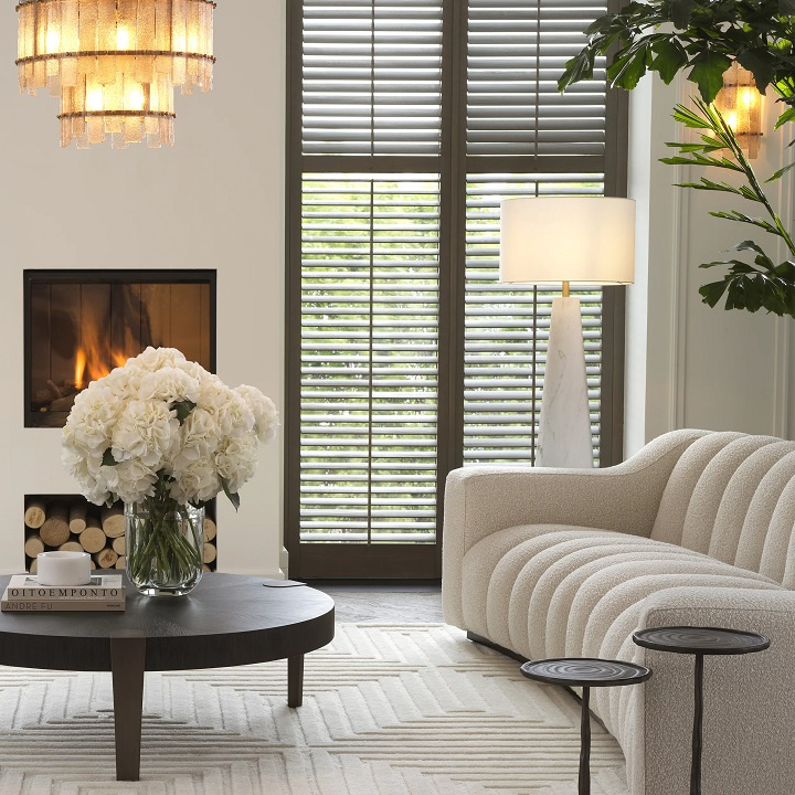 Soffa Kelly L, bouclé kräm, Eichholtz -115143