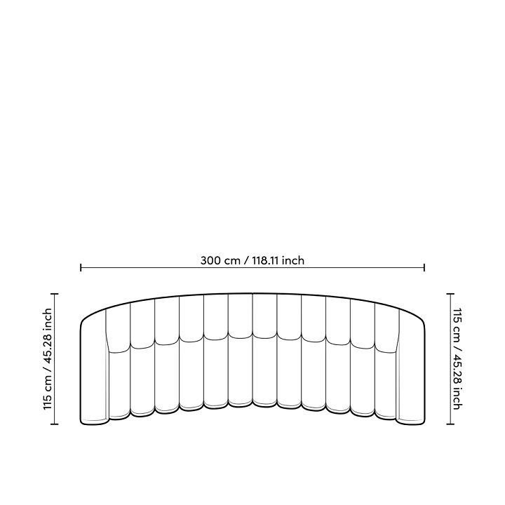 Soffa Kelly L, bouclé kräm, Eichholtz -115143